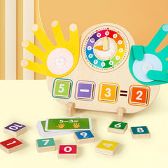 Double Sided Finger Counting & Number Tracing Board with Clock