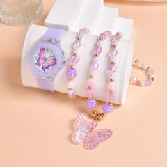 3pcs Set Unicorn Girls Quartz Watch