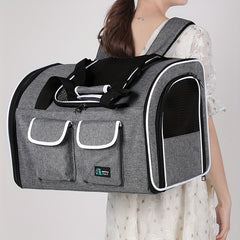 Travel-Friendly Dog Backpack for Stylish and Spacious Pet Carrying