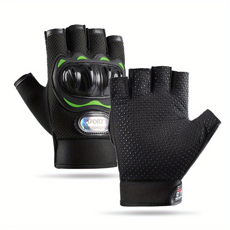 Half Finger Gloves for Fitness Training Anti Slip Ideal for Driving C