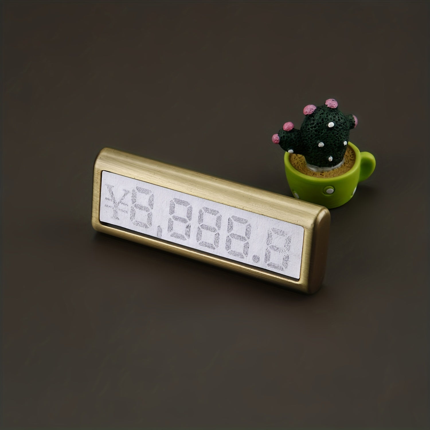 Metal Base Jewelry Number Cube Tags Pop Pricing Sign Display Stand