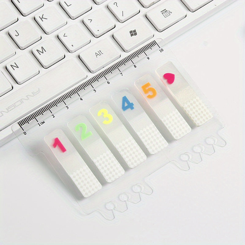 1pc Transparent Printed Sticky Notes for School Home Office