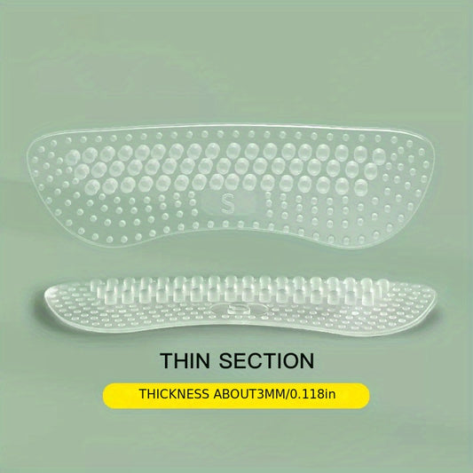 Silicone Heel Sticker Anti Wear Prevents Shoe Drop Large to Small Half Size Pad