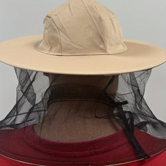 Breathable Beekeeper Hat Wide Brim Sunscreen Mesh Adjustable Fit