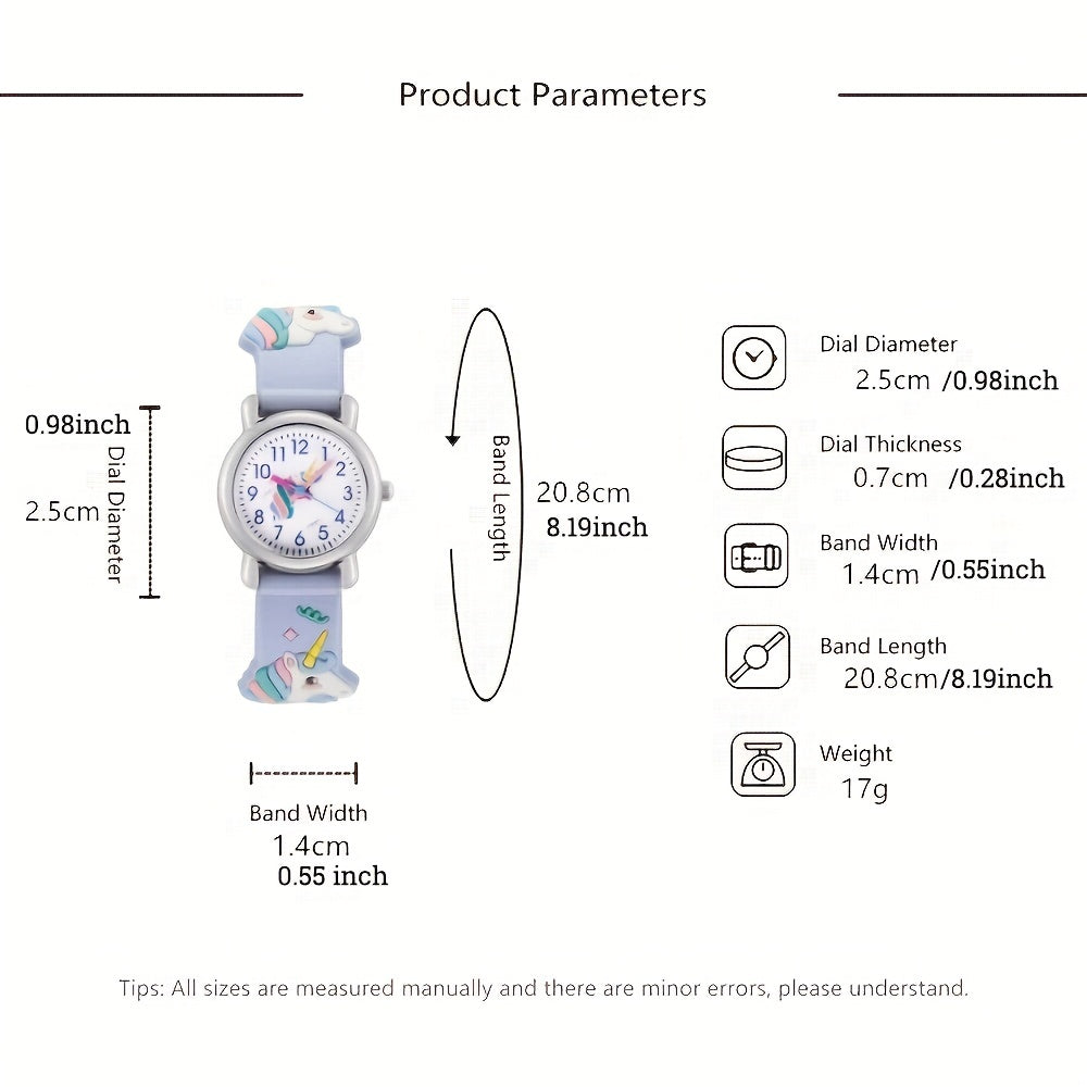 Rainbow Pony Kids Watch with Plastic Strap