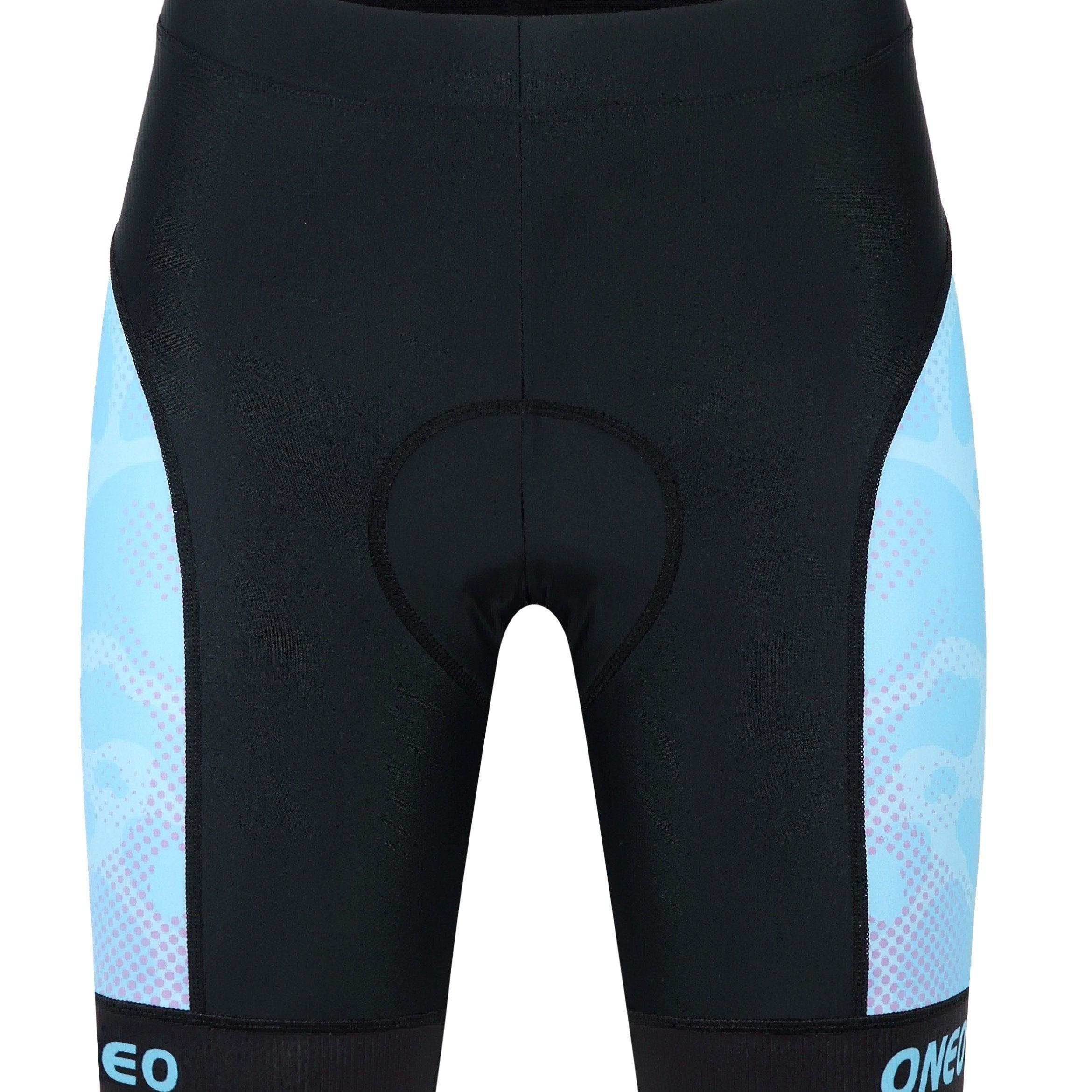 Two Tone Stitching Cycling Shorts High Stretch Outdoor Sports Shorts