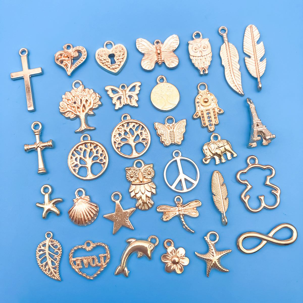 30pcs Zinc Alloy Tree Of Life Charms Pendants for DIY Jewelry Making