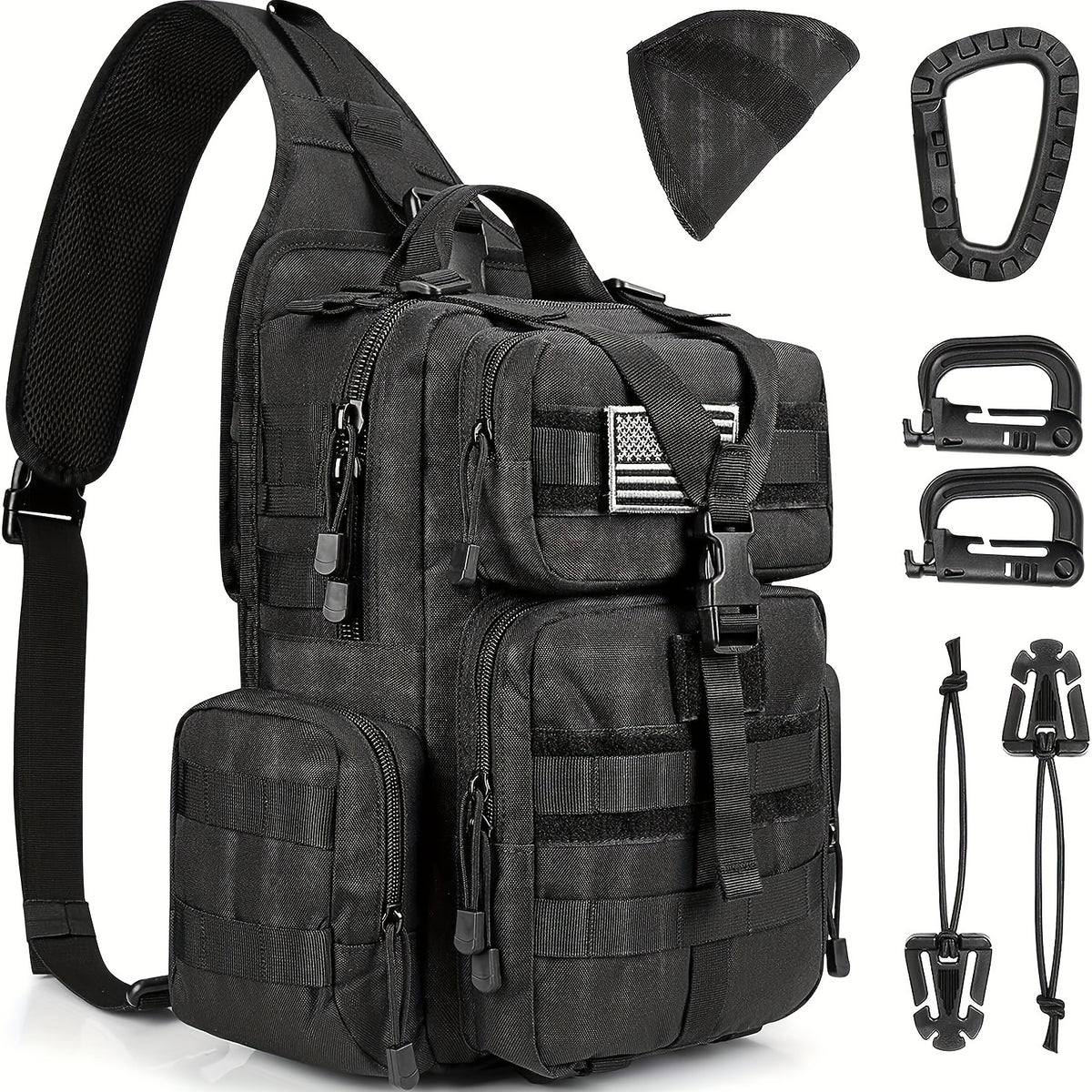 900D Waterproof Chest Pack for Outdoor Travel