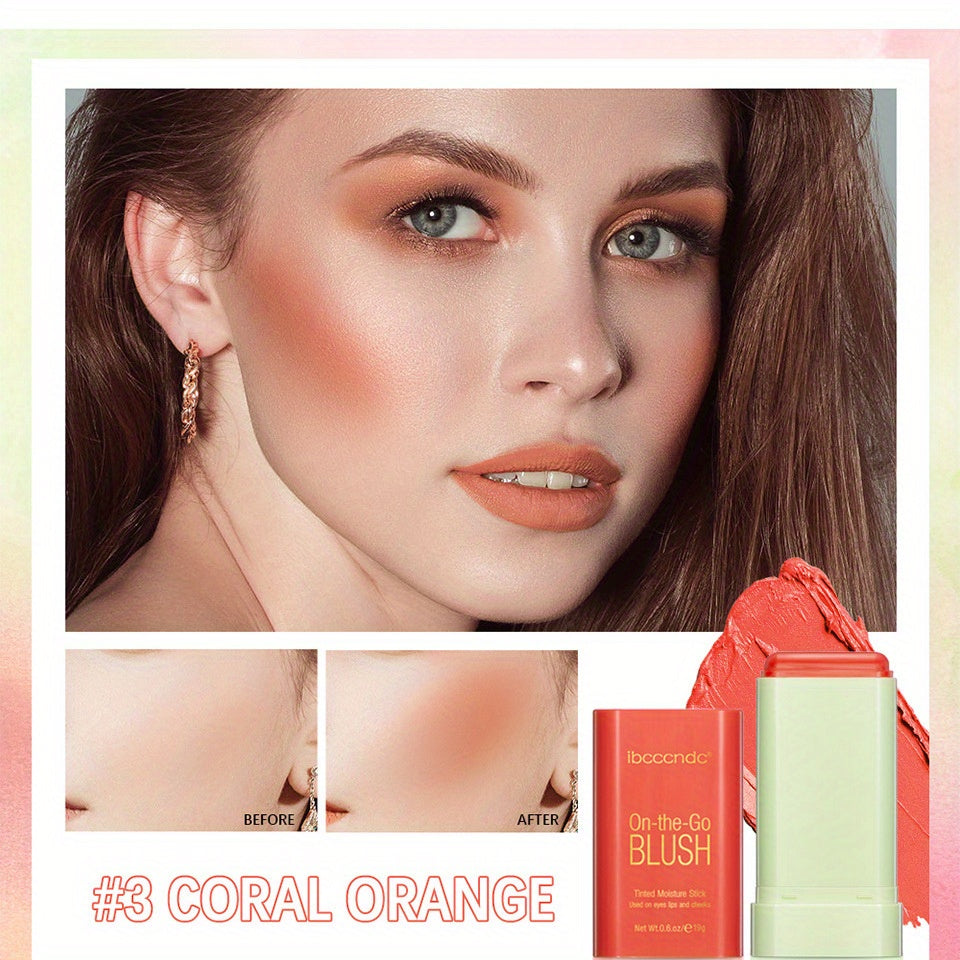 Multifunctional Blush Stick Cream - Silky Blush Rouge Red Pink