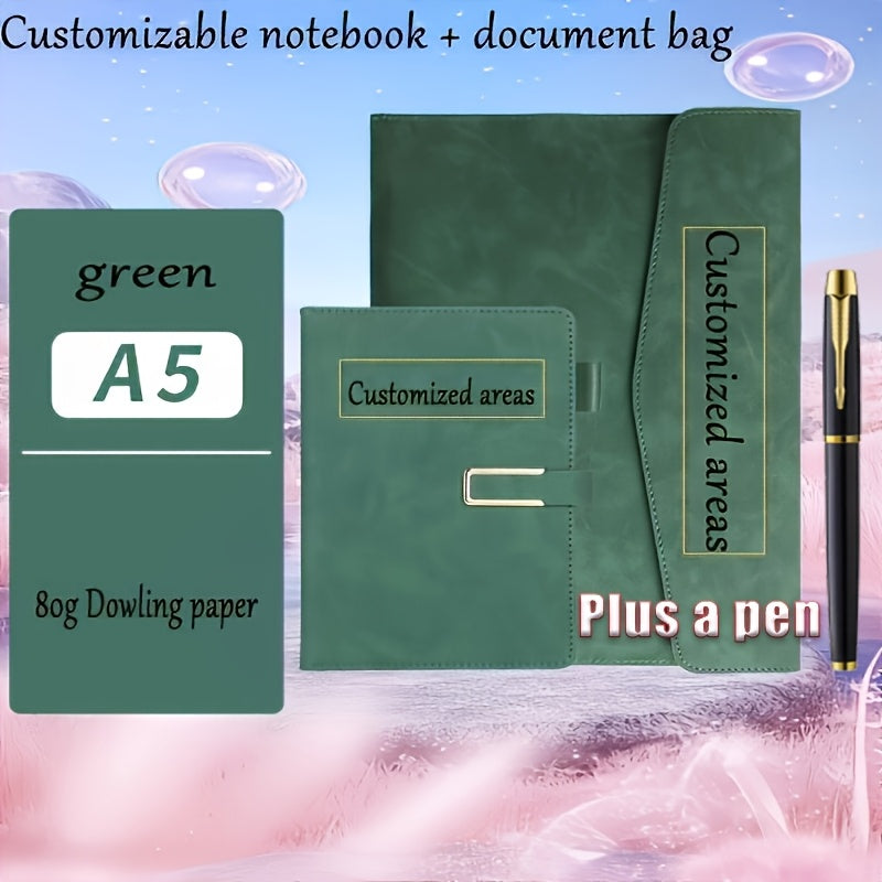Customized Notebook Set with Pen A5 A4 Folder