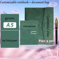 Customized Notebook Set with Pen A5 A4 Folder
