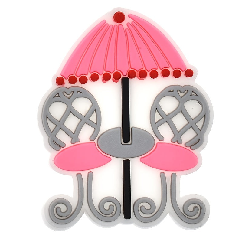 26pcs Pink Shoe Charms for Clogs Sandals - PVC Shoe Accessories for Party Favors