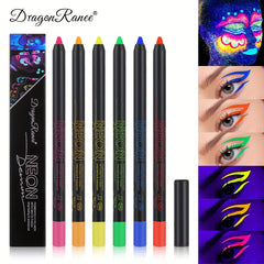 6 Colors Fluorescent Eyeliner UV Light Waterproof Pen