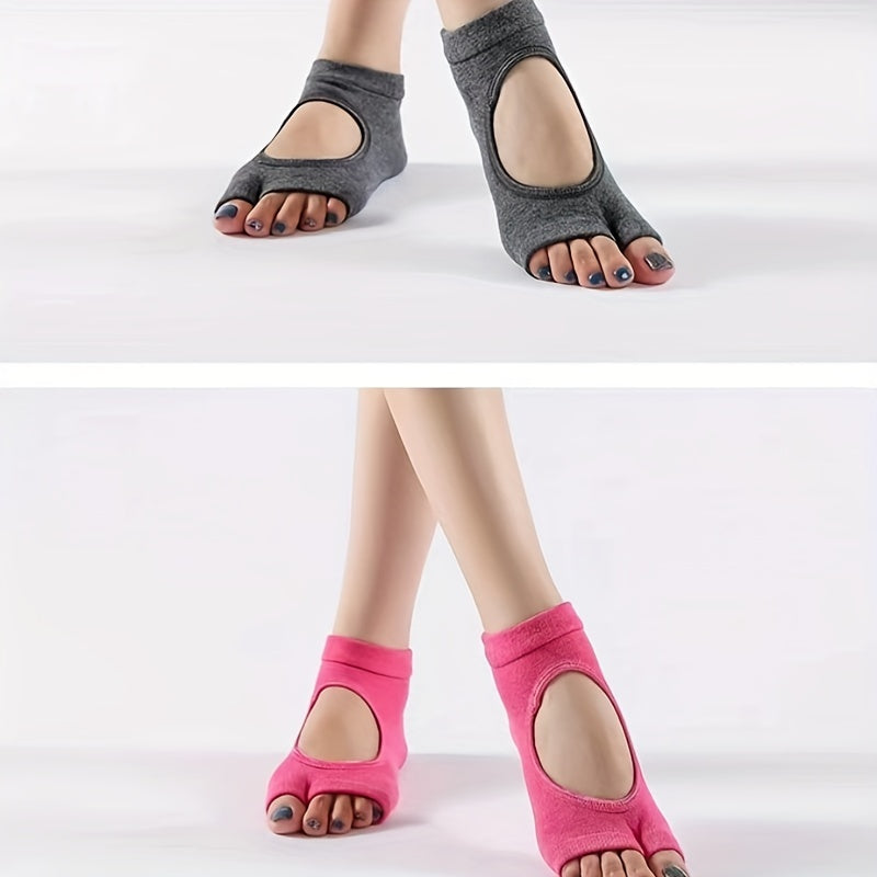 Split Toe Backless Yoga Socks Non-slip for Dance Pilates