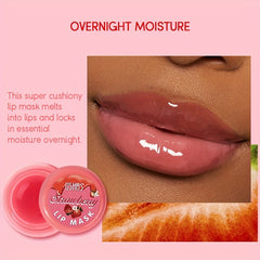 Strawberry Lip Mask Serum with Natural Plant Extracts