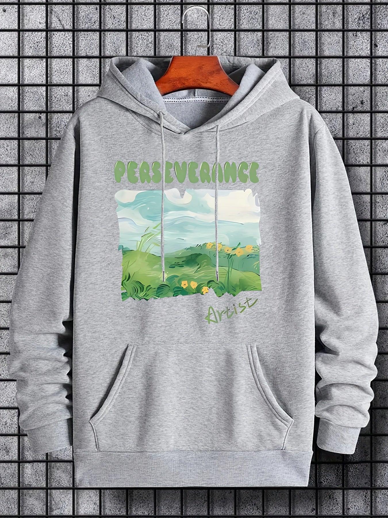 'Masked' Print Hoodie for Men