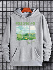 'Masked' Print Hoodie for Men