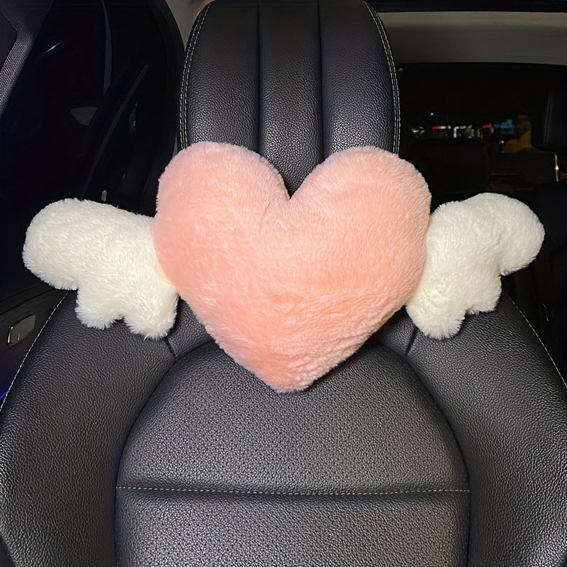 Cartoon Car Headrest Pillow Neck Support Duck Love Heart Back Waist Cushion