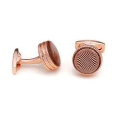 Men's Rose Round Cufflinks XK21S006