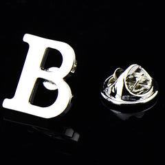 Men's Monogram Brooch Shirt Collar Pin
