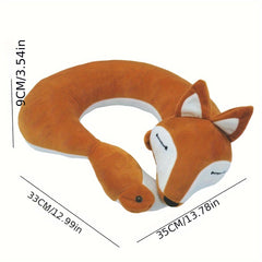 Cartoon Fox Neck Pillow for Travel