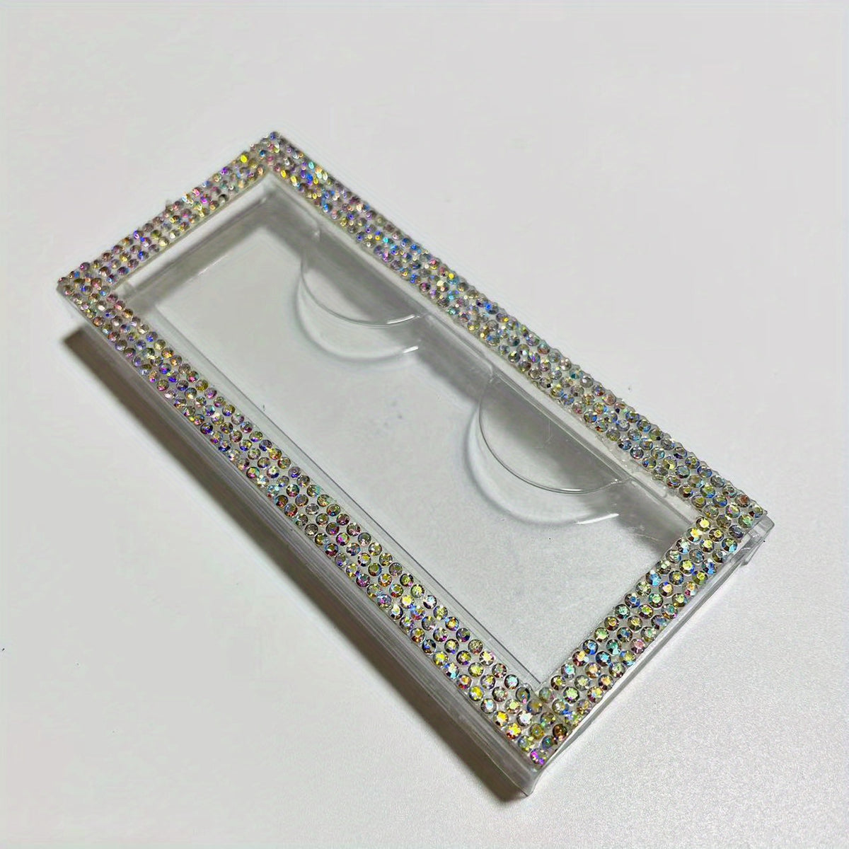 Stylish Rhinestone Eyelash Box for Organizing & Displaying Lashes
