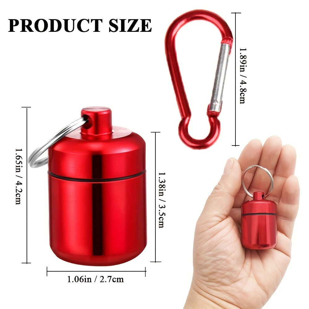 4pcs Waterproof Pill Organizer for Travel and Outdoor Activities