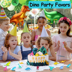 12pcs Glow in the Dark Mini Dinosaur Figures Set