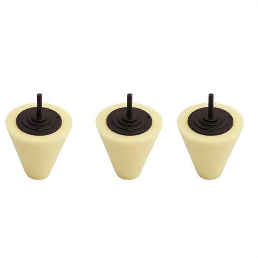 3pcs Car Hub Wheel Polishing Sponge Dead Angle Grinding Head