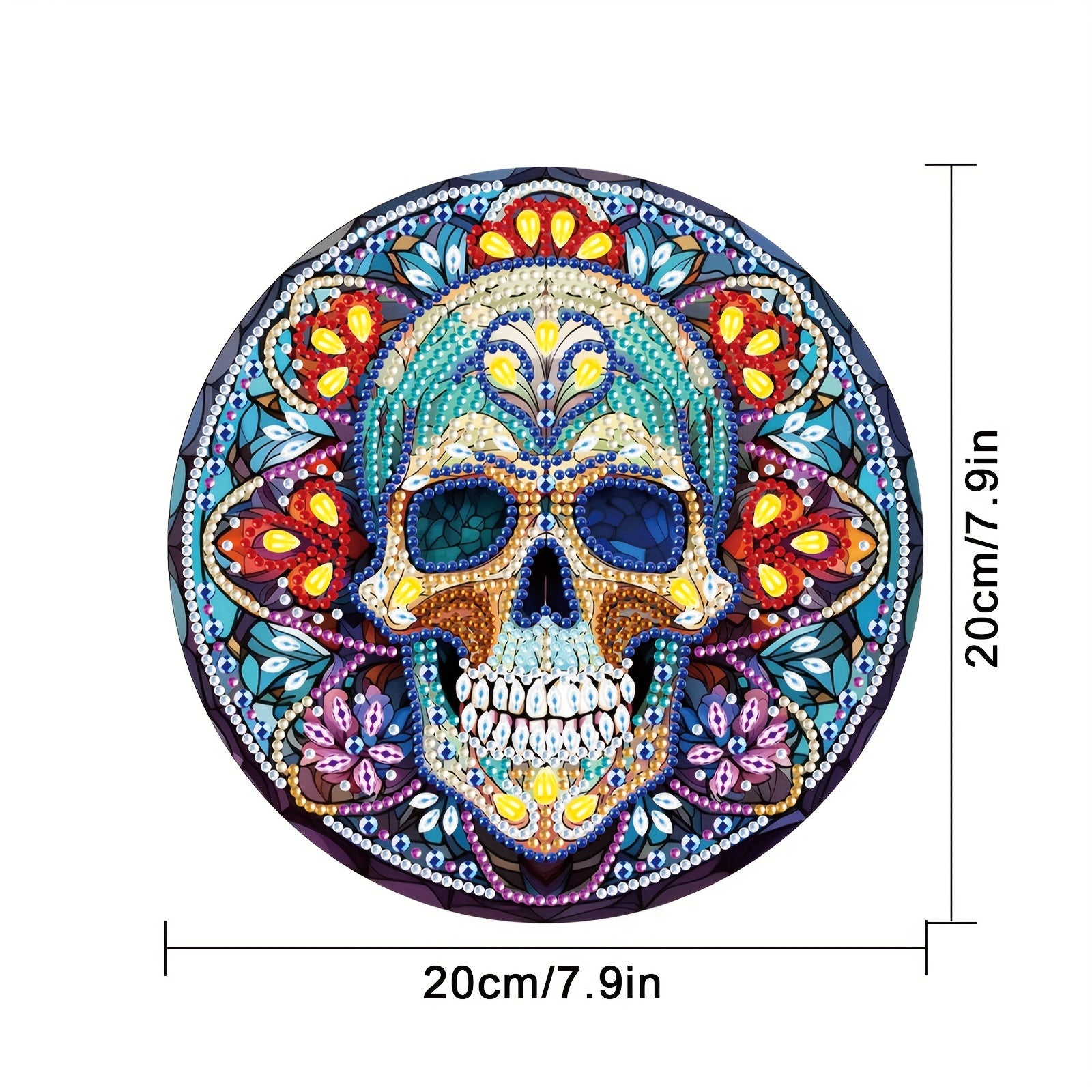 Skull Pattern Artificial Diamond Painting Kit DIY 5D Diamond Art Kit