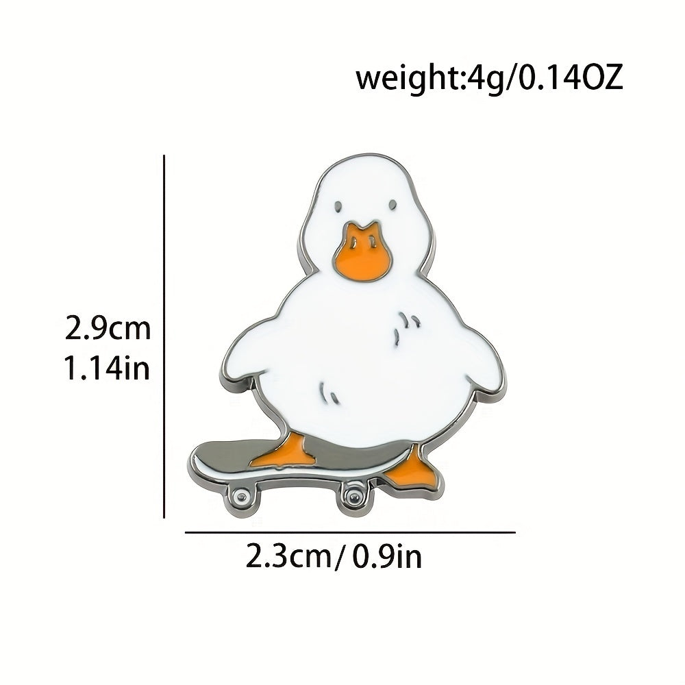 Duck Flat Billed Pin Cartoon Yellow Duck All Sports Series Metal Pin