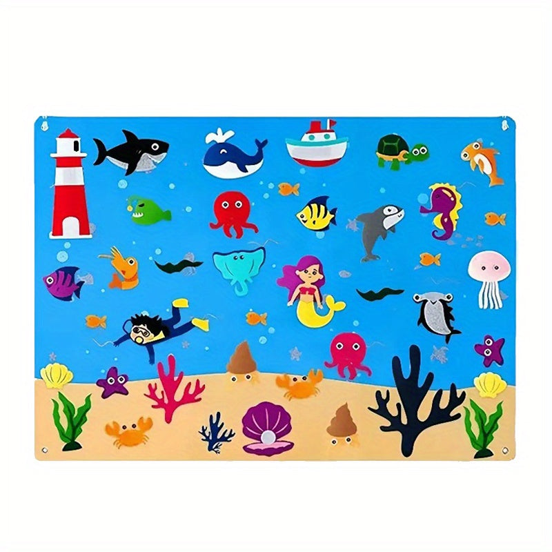 Ocean Animal Storytelling Flannel Toy Set