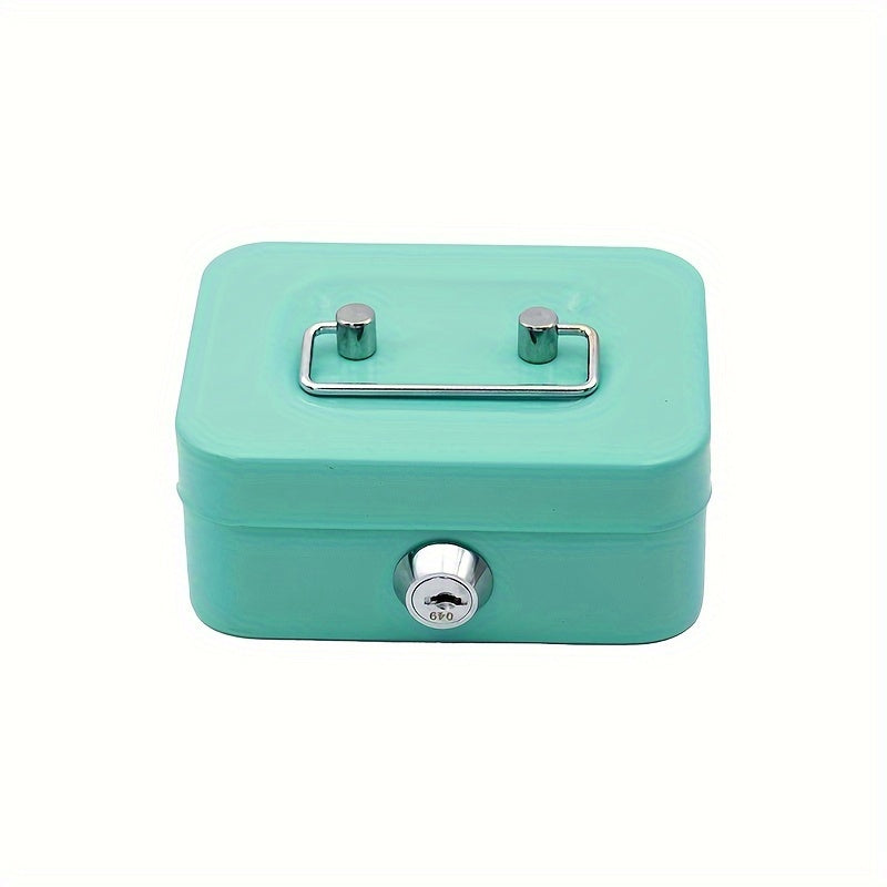 Portable Piggy Bank With Lid Coins Storage Box Key Household Organization