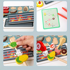 Kids Mini BBQ Pretend Play Toy Grill Set