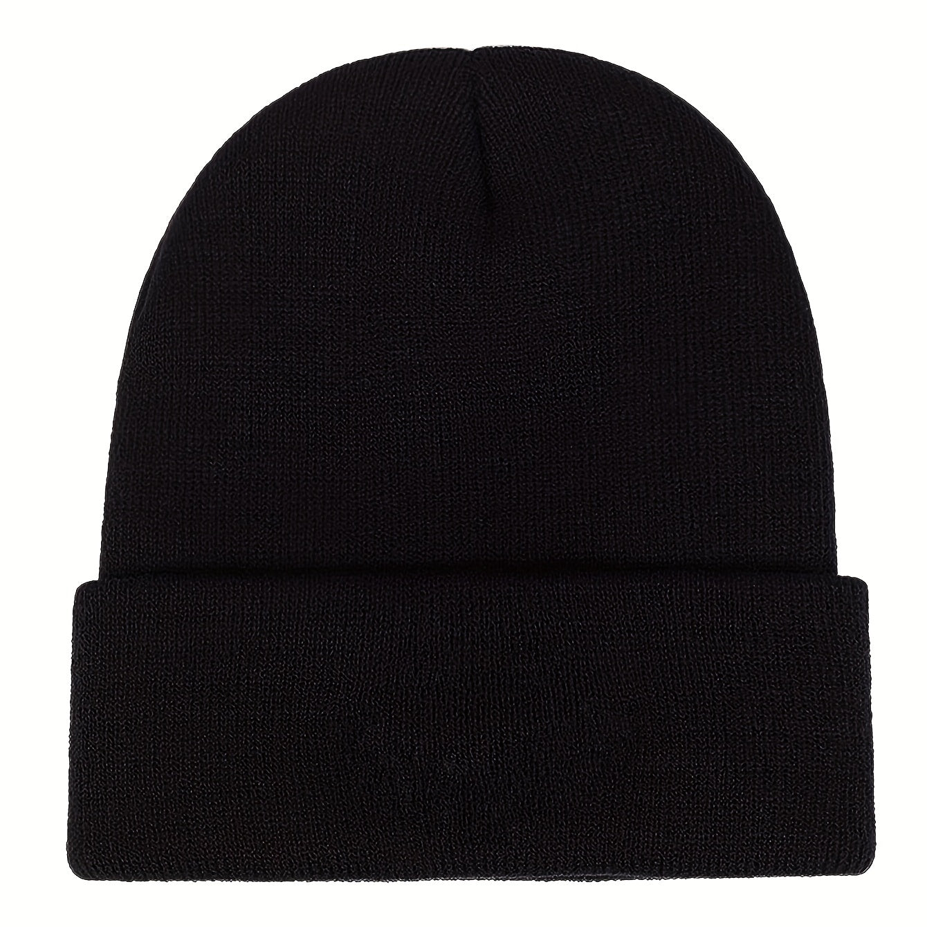 Alien Earth Embroidery Beanie Elastic Knit Hat Unisex Skull Cap