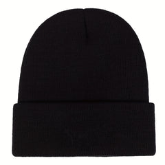 Alien Earth Embroidery Beanie Elastic Knit Hat Unisex Skull Cap