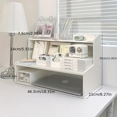 Desktop Organizer Office Desktop Storage Rack Learning Supplies