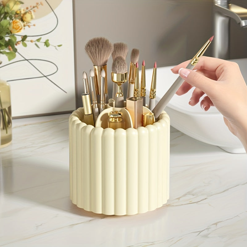 Desktop Rotating Storage Pen Holder Lipstick Makeup Brush Storage Box