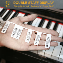 Silicone Piano Stickers 88 Keys Removable Reusable Note Labels