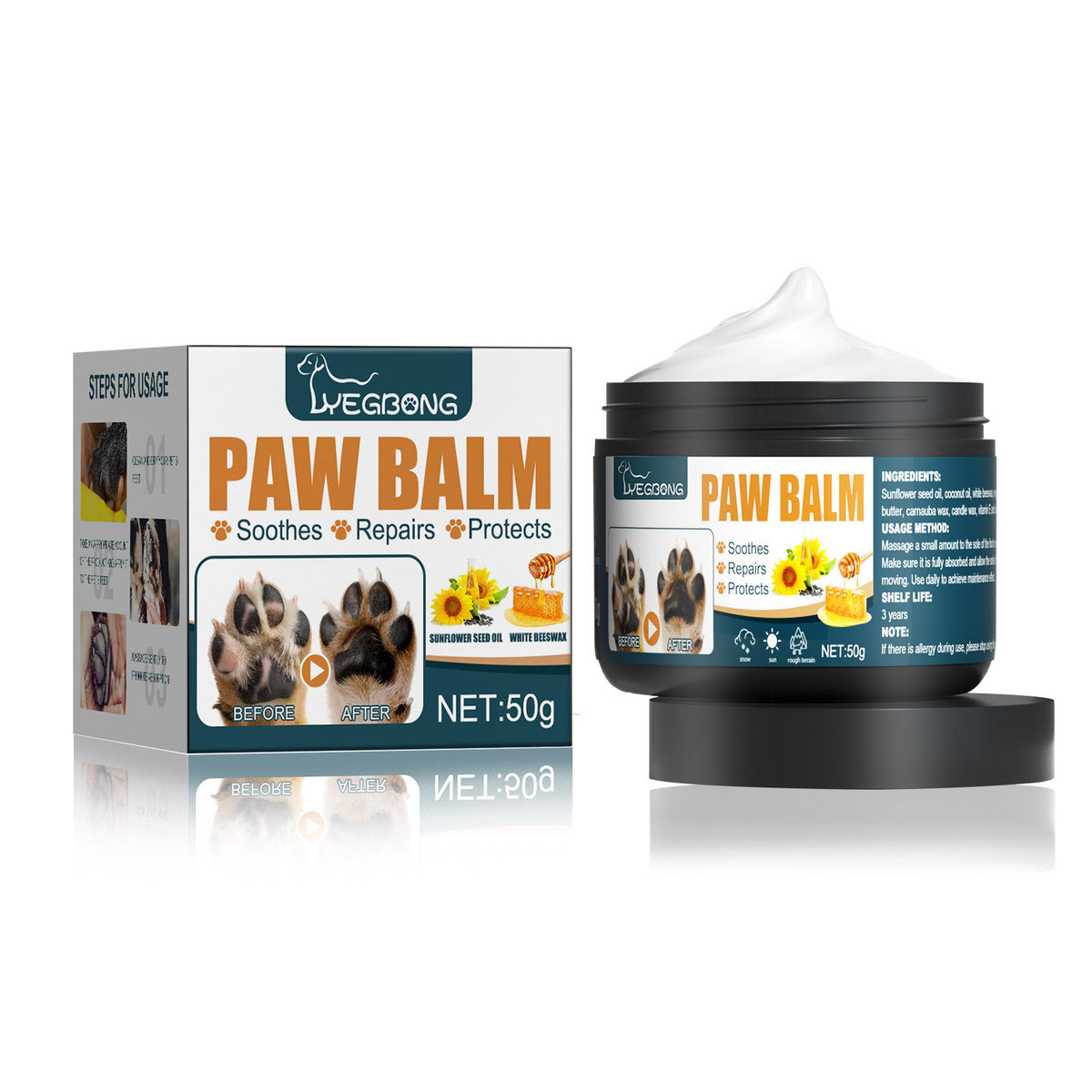 Pet Paw Balm for Dogs/Cats Soothes Dry Paws