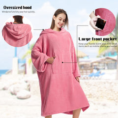 Mutao Surf Poncho Changing Robe Hooded Bathrobe for Swimming