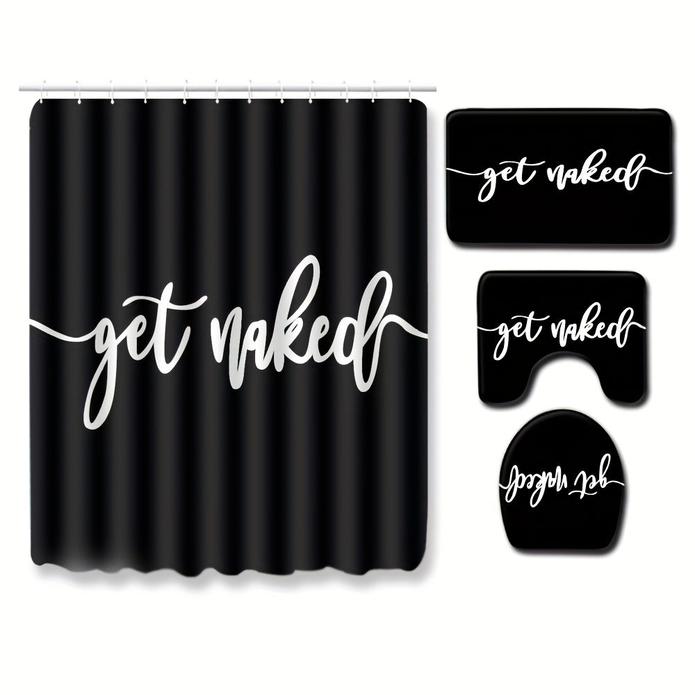 Water Resistant Shower Curtain Set