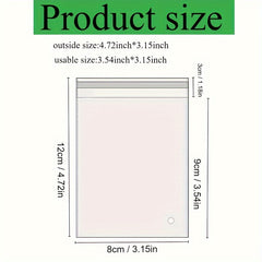100pcs Transparent Self sealing Bags for Decorations Candy and Cookie