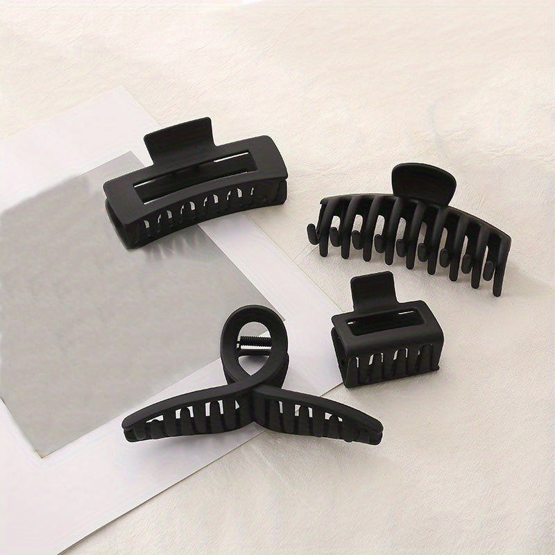 Matte Steel Hair Claw Ponytail Holder Hair Accessories