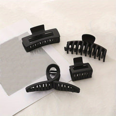 Matte Steel Hair Claw Ponytail Holder Hair Accessories
