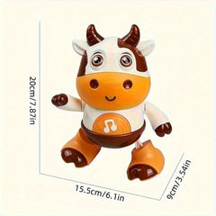 Kids' LED Cow Toy with Music & Lights Interactive Educational Animal Plaything