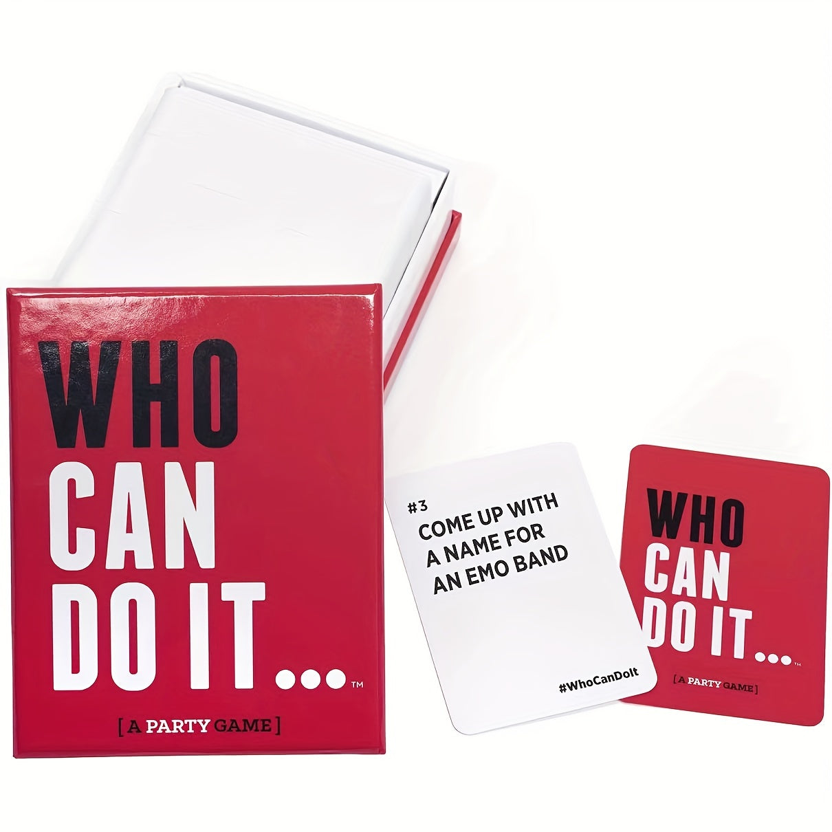 Halloween Party Game Cards Who Can Do It? Fun Board Game for Adults & Kids
