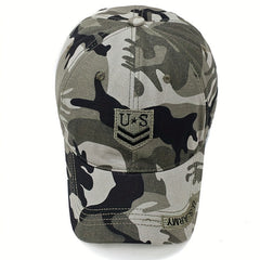 Camouflage Men's Baseball Cap Sunshade Hat Outdoor Peaked Cap