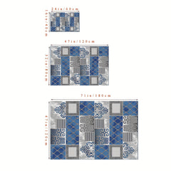 Persian Style Cashmere Area Rug for Living Room Bedroom Study