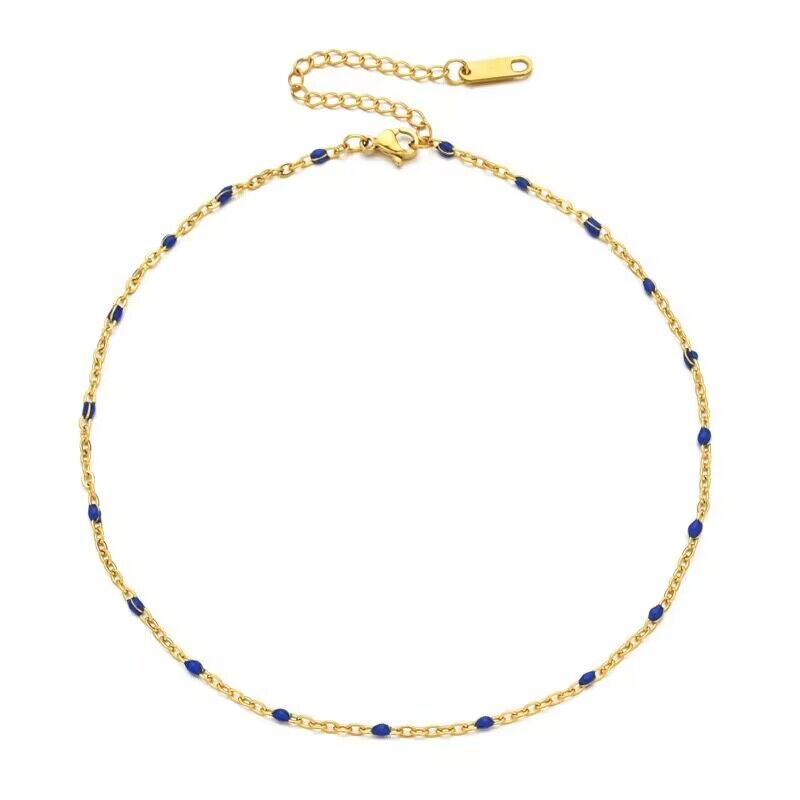 Stainless Steel Anklet Beaded Bells Charm Adjustable Foot Chain